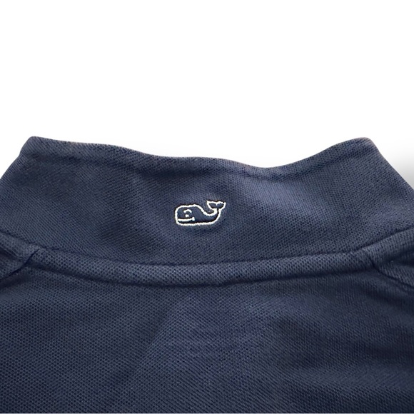 Vineyard Vines | Navy Pique Quarter Zip Pullover (L) 🐳 - Picture 5 of 8